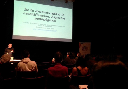 El professor Enric Nolla, a la XII Encuentro de Escuelas de Teatro de Bogotá