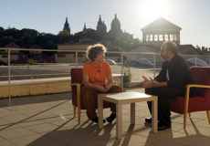 Xesca Salvà i Juan Carlos Lérida, primera gravació del projecte «SOMIT: converses amb els nostres docents»