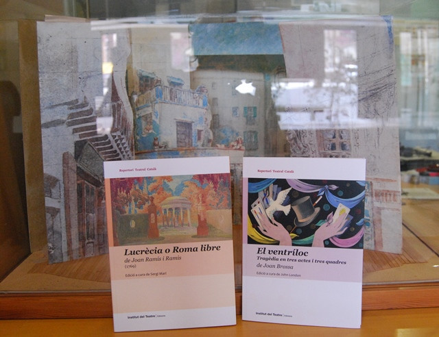 Volums de Joan Brossa i Joan Ramis de la col·lecció Repertori Teatral Català, ara editats en paper