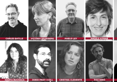 Alguns dels autors de la base de dades de Dramatúrgia Catalana Contemporània
