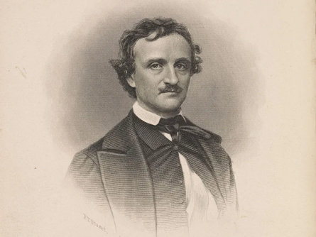 Retrat de Poe de Frederick T Stuart (1845). Imatge de la New York Public Library