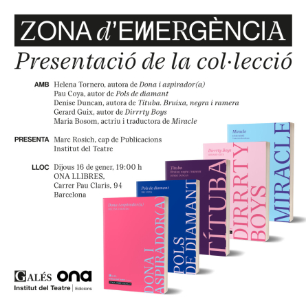 Presentació de la col·lecció Zona d'emergència