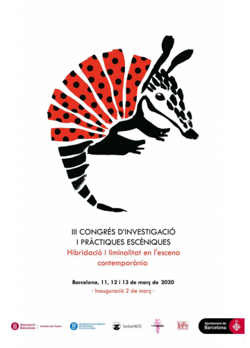 Cartell del III Congrés d'investigació i pràctiques escèniques del Festival Mutis