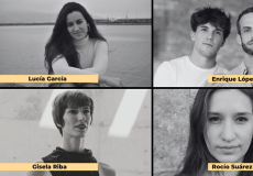 Creadors dels quatre projectes finalistes que competiran pel Premi de Dansa 2024 de l'Institut del Teatre