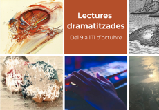 Es presenten cinc lectures dramatitzades de l'alumnat de Dramatúrgia