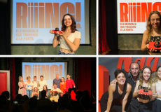 Mireia Morera (esquerra) i Candela Díaz (dreta), alumnes de l'ESAD premiades amb els premis Riing de teatre musical