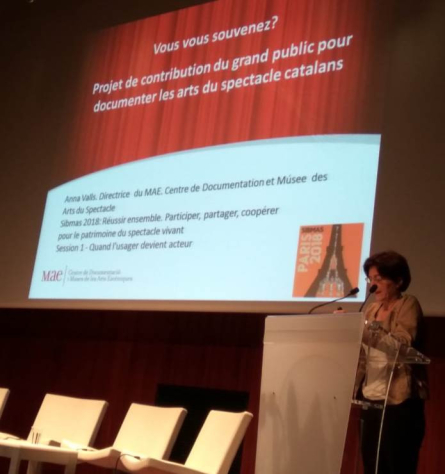 Anna Valls, al Congrés de la SIBMAS 2018