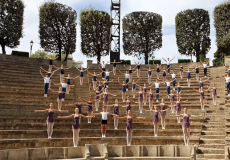 Gravació del vídeo del World Ballet Day 2022 al Grec del CPD